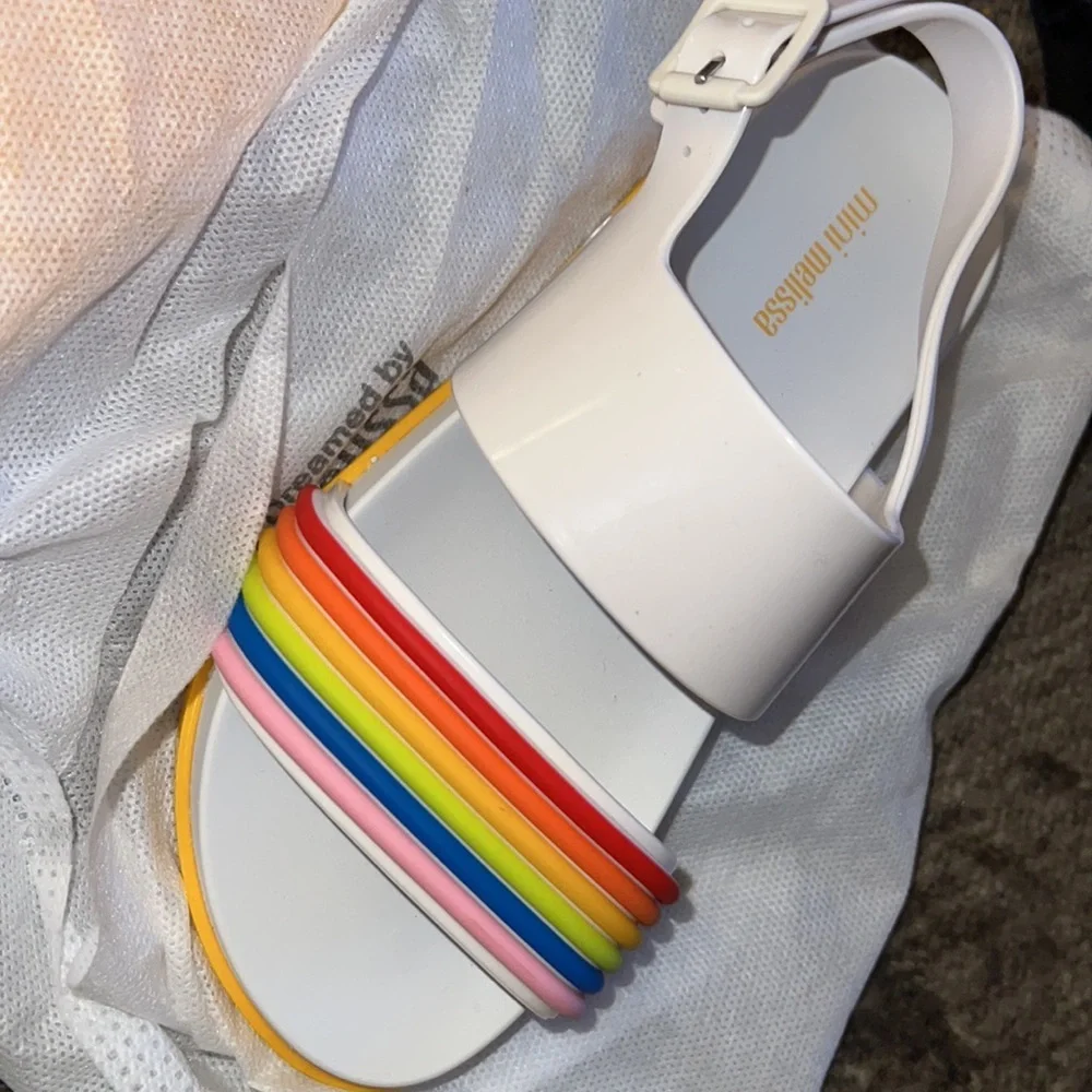 New MINI‎ MELISSA Girl's Rainbow Sandals